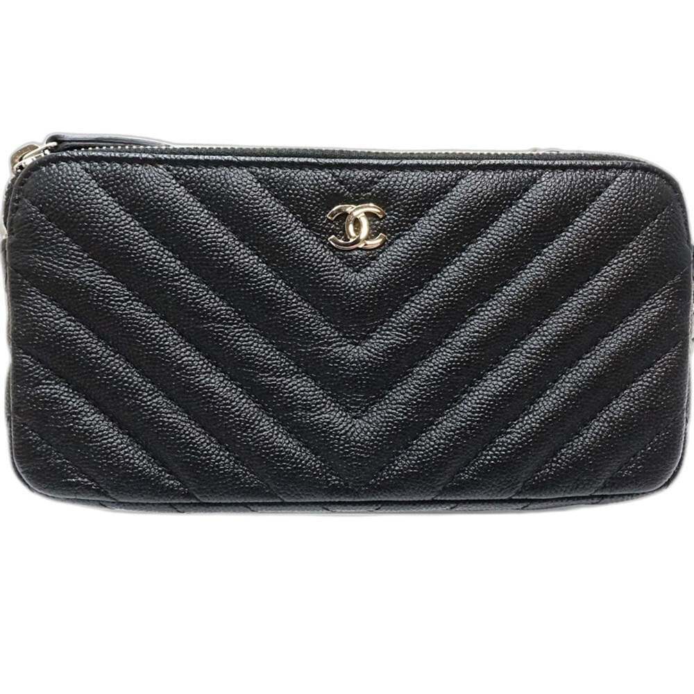 CHANEL Black Caviar Leather Wallet - Picture 2 of 10